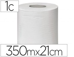 Rollo papel secamanos Buga reciclado 1 capa 350m.